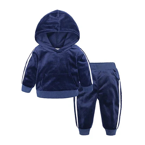 Children Clothing 2025 Spring Winter Toddler Girls Set Outfits Kids Boys Clothes Tracksuit Suits For Girls Clothing Sets Velvet