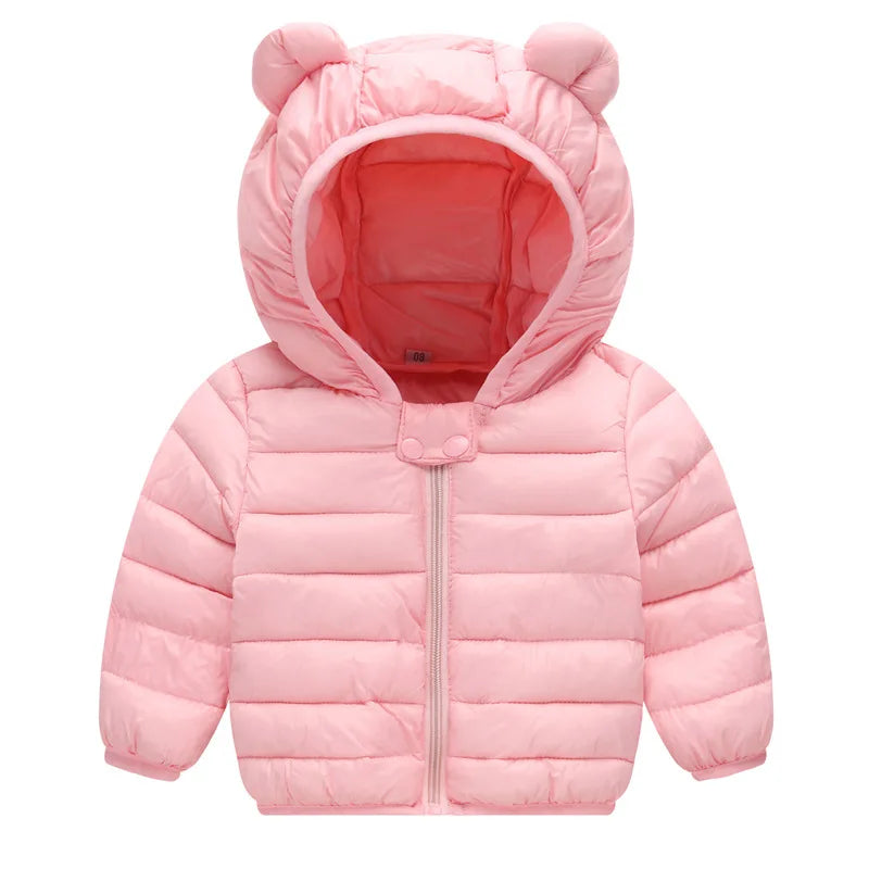 Winter Boys Padded Jacket Children Thickened Warm Cotton Coat Kids Outer Clothing New Hooded Outerwear Teenagers Casual Clothes