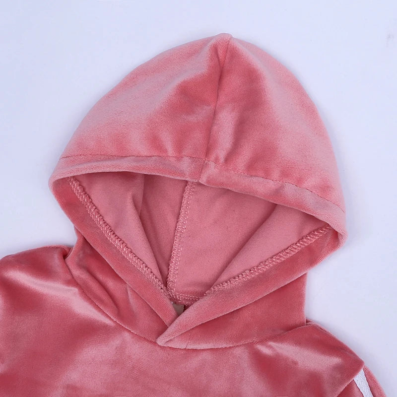 Children Clothing 2025 Spring Winter Toddler Girls Set Outfits Kids Boys Clothes Tracksuit Suits For Girls Clothing Sets Velvet