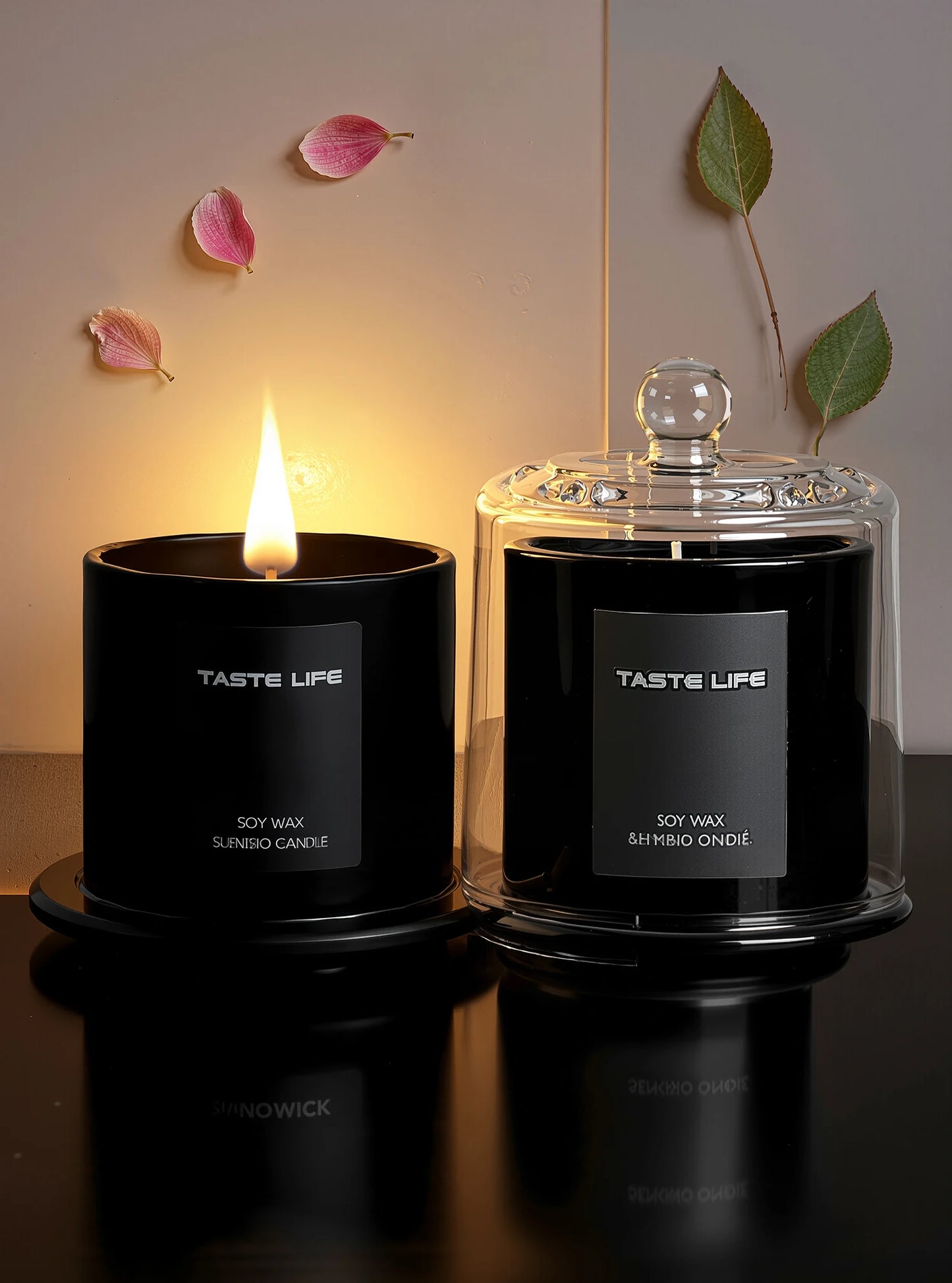 Premium Soy Wax Scented Candles with Glass Cloche, Smokeless Essential Oil Aromatherapy for Home Spa, Gift-Ready Decorative