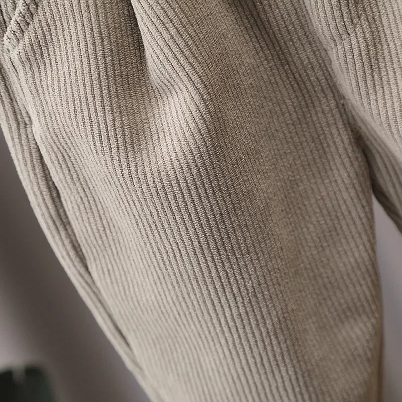 Kids' Corduroy Thermal Pants Thickened Winter Sweatpants for Boys & Girls Cozy Cold-Weather Bottoms