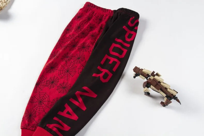 Spring Autumn Winter Baby Boys Comfortable Cotton Sleepwear Clothing Sets MARVEL Spiderman Kids Casual Home Clothes Set Pijamas