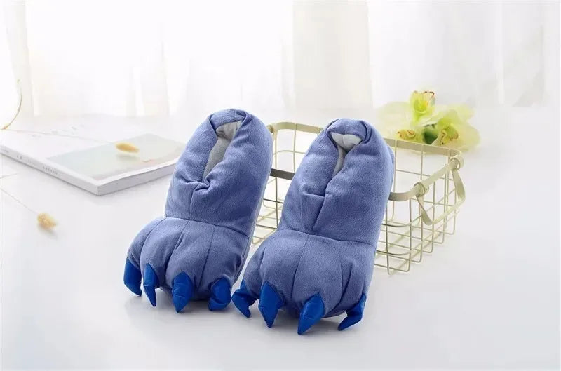 Cartoon Slippers Stitch Animal Claw Kigurumi Onesies Pajamas Shoes Kids Adult Kawaii Funny Paws Casual Cosplay Prop Party Wear