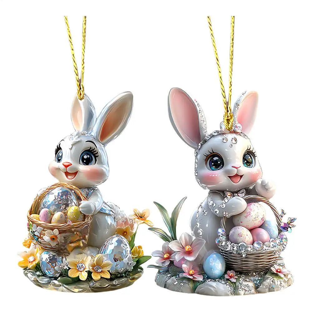 Christmas Coffee Cup Ornaments Coffee Mug Tree Hanging Decorative  Xmas Navidad 2025 New Year Easter Bunny Party Supplies