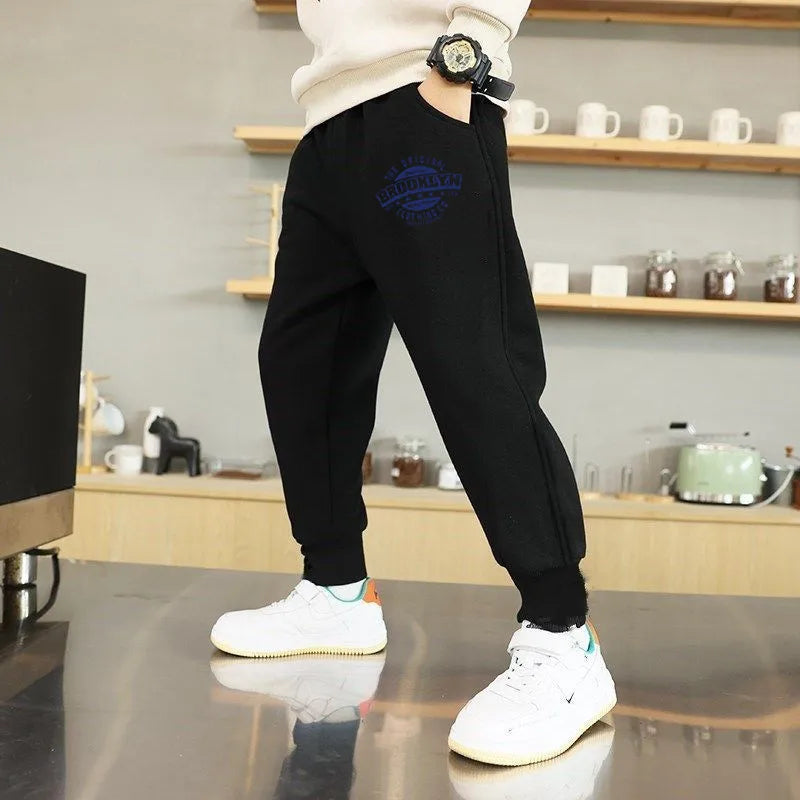 Teens Boys New York Printed Pants Kids Running Pants Joggers Sweatpant Sport Casual Trousers Fitness Gym Breathable Pants