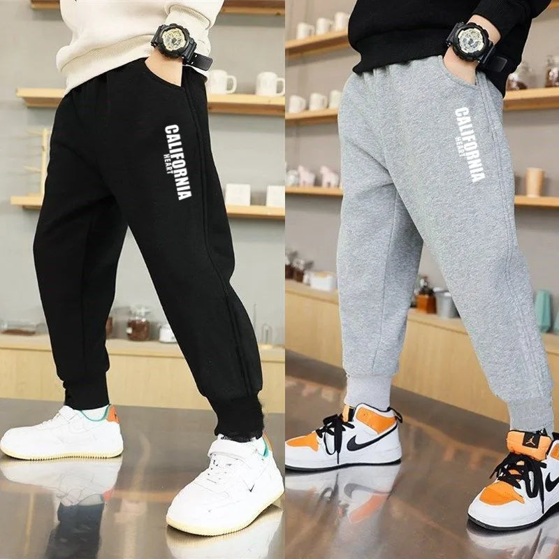 Teens Boys New York Printed Pants Kids Running Pants Joggers Sweatpant Sport Casual Trousers Fitness Gym Breathable Pants