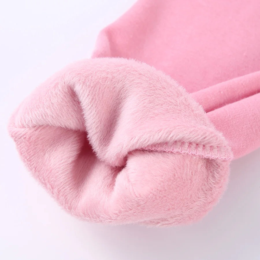 SheeCute Toddler Girls warm fleece Leggings with Skirt Kids Cotton velvet Thick Skirt Pants WCH1024
