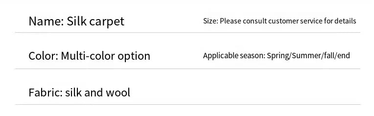 VIKAMA 40*60CM Silk Wool Rug Girls Room Living Room Bedroom Hotel Tie-Dye Cushion Washable Dirt Resistant Carpet