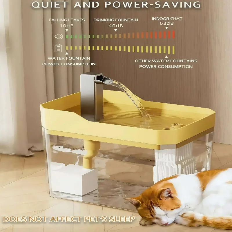 2025 New Cat Automatic Water Dispenser Drinking circulating filters flowing water intelligent pet automatic water dispenser