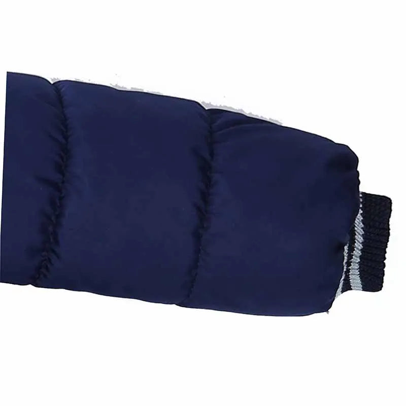 Winter Boys Padded Jacket Children Thickened Warm Cotton Coat Kids Outer Clothing New Hooded Outerwear Teenagers Casual Clothes