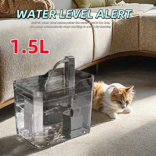 2025 New Cat Automatic Water Dispenser Drinking circulating filters flowing water intelligent pet automatic water dispenser