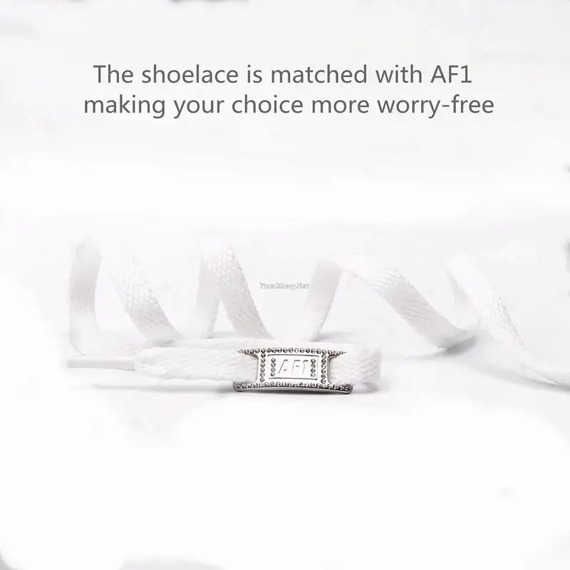 Original AF1 Shoelaces Combination White Flats laces and Shoe Decoration Suit Sneaker Shoelace Air Force one Shoes Accessories