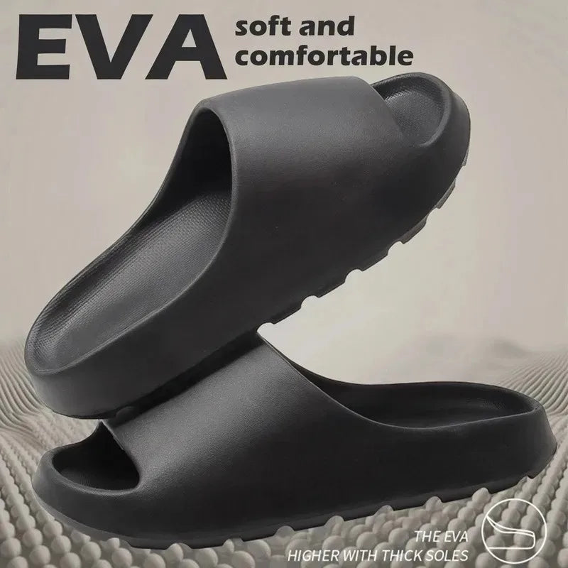 High Quality Super Soft EVA Sole Women Slippers for Men Bathroom Slippers Home Slides Couple Beach Sandals Male Slipper
