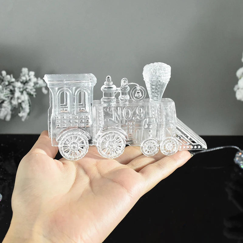 Xmas Tree Transparent Snowflake Hanging Ornaments Acrylic Pendant 2025 Christmas Decoration for Home Navidad Gifts New Year 2026