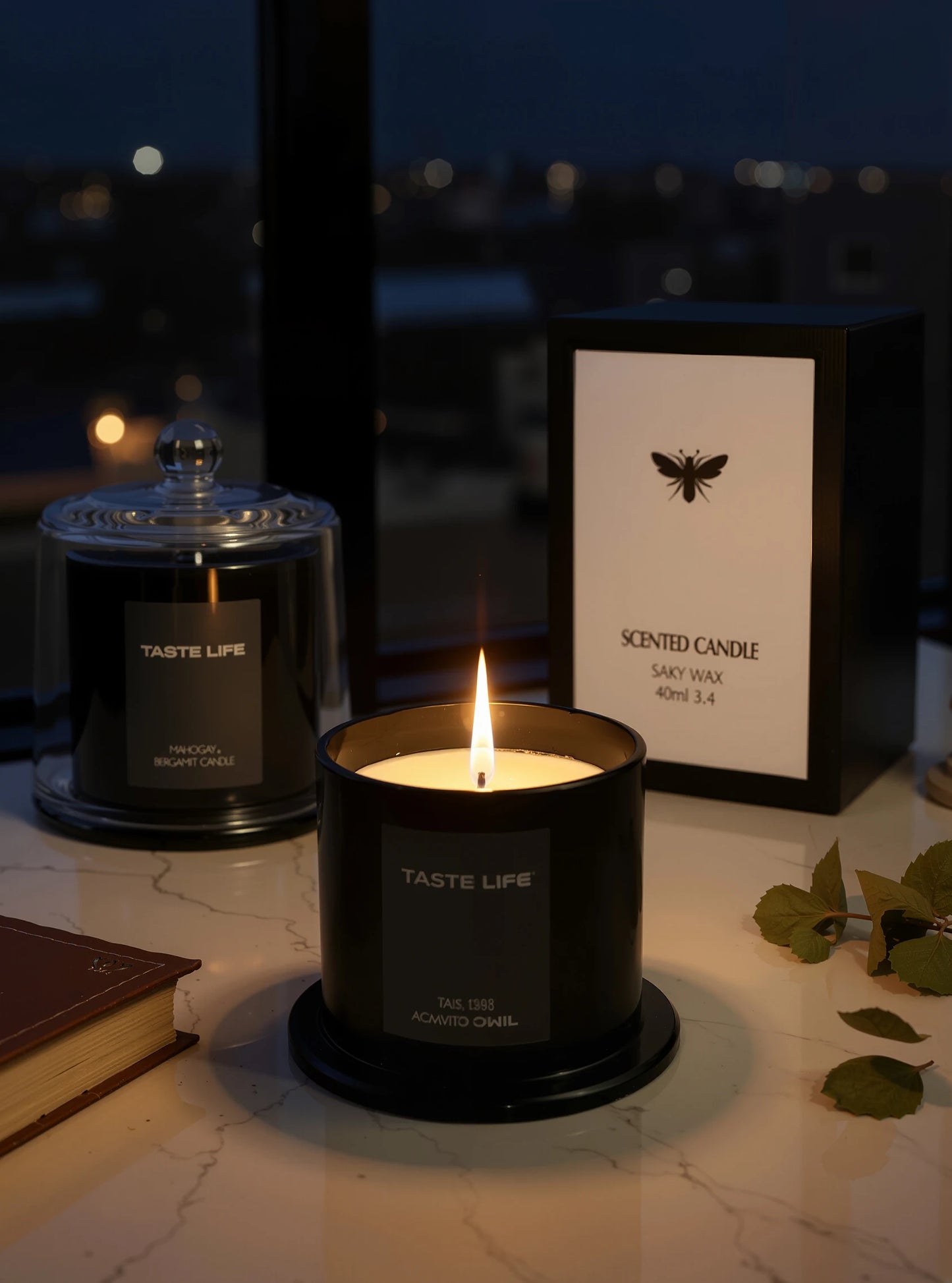 Premium Soy Wax Scented Candles with Glass Cloche, Smokeless Essential Oil Aromatherapy for Home Spa, Gift-Ready Decorative