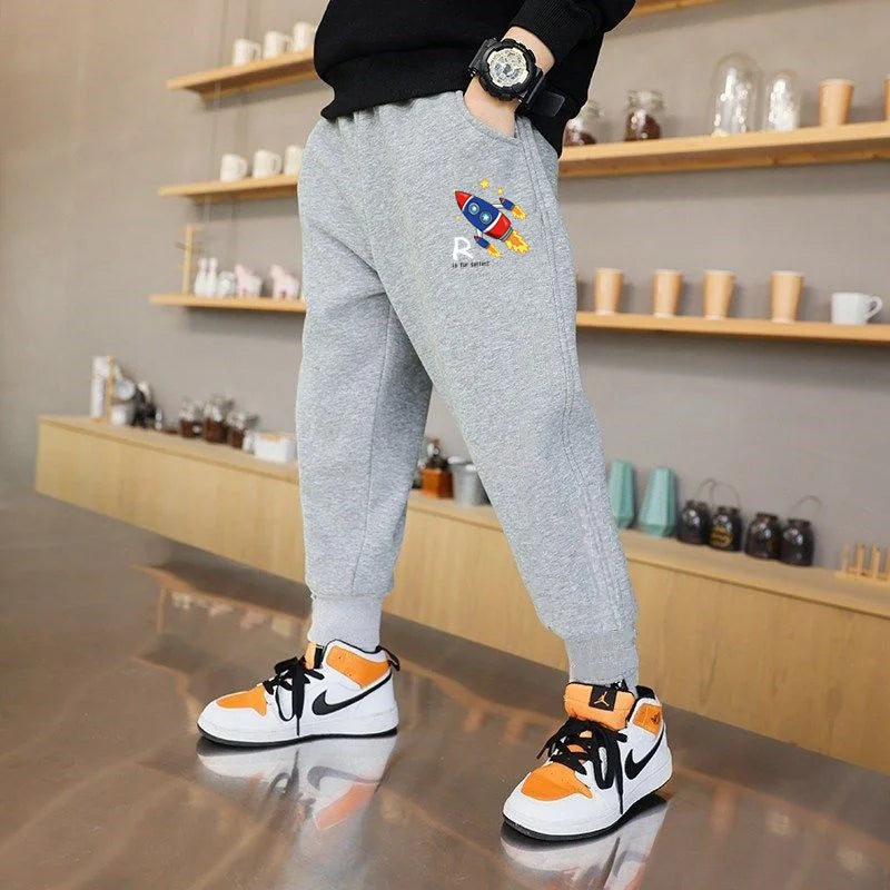 Teens Boys New York Printed Pants Kids Running Pants Joggers Sweatpant Sport Casual Trousers Fitness Gym Breathable Pants