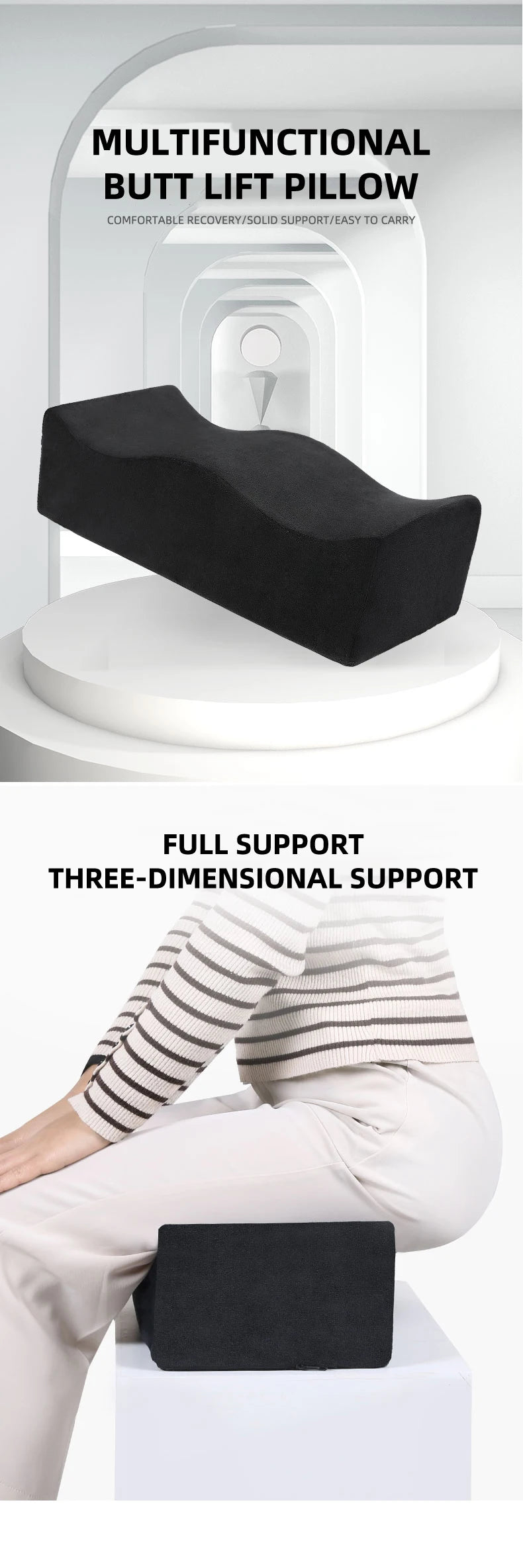 BBL seat cushion relieves tailbone pressure, protects waist, beautifies hips and lifts hips