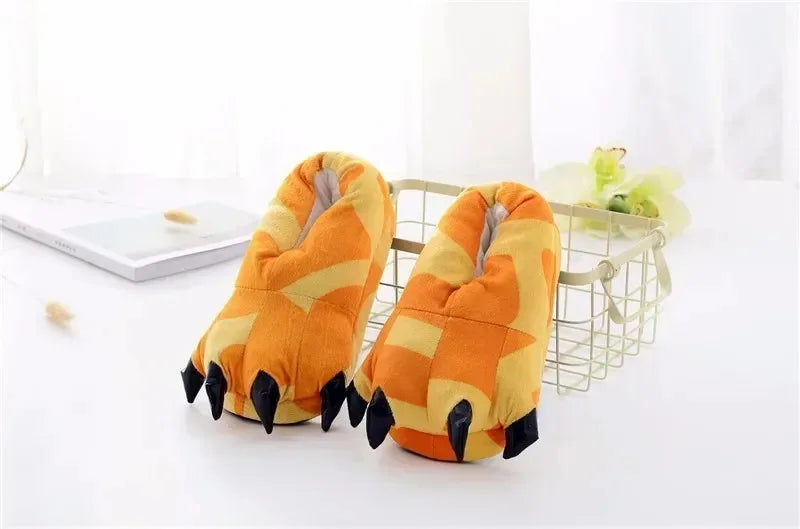 Cartoon Slippers Stitch Animal Claw Kigurumi Onesies Pajamas Shoes Kids Adult Kawaii Funny Paws Casual Cosplay Prop Party Wear