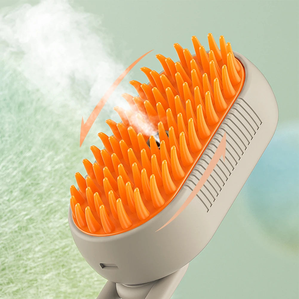 Cat Steam Brush Steamy Dog Brush 3 in 1 Electric Spray Cat Hair Brushes USB Rechargeable Dog Grooming Massage Comb for Pet Hairs