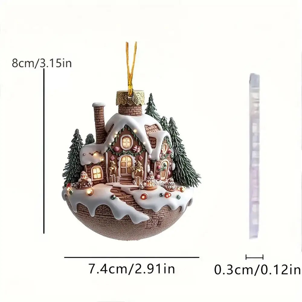 Christmas Coffee Cup Ornaments Coffee Mug Tree Hanging Decorative  Xmas Navidad 2025 New Year Easter Bunny Party Supplies